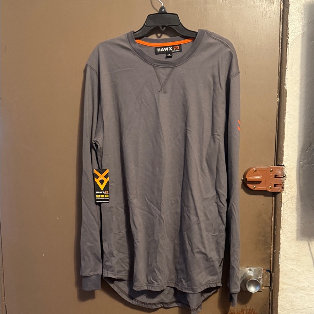 HAWX MEN'S FR LOGO LONG SLEEVE WORK T-SHIRT